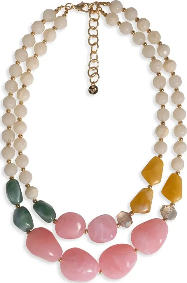 MYA ACCESSORIES | Collana a due linee con pietre - 2