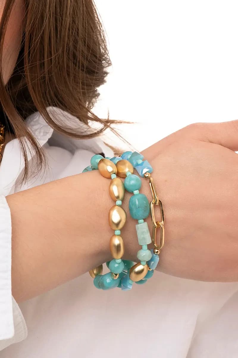 MYA ACCESSORIES | Bracciale elastico a tre linee - 3