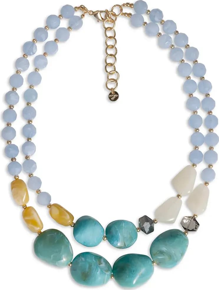 MYA ACCESSORIES | Collana a due linee con pietre - 2