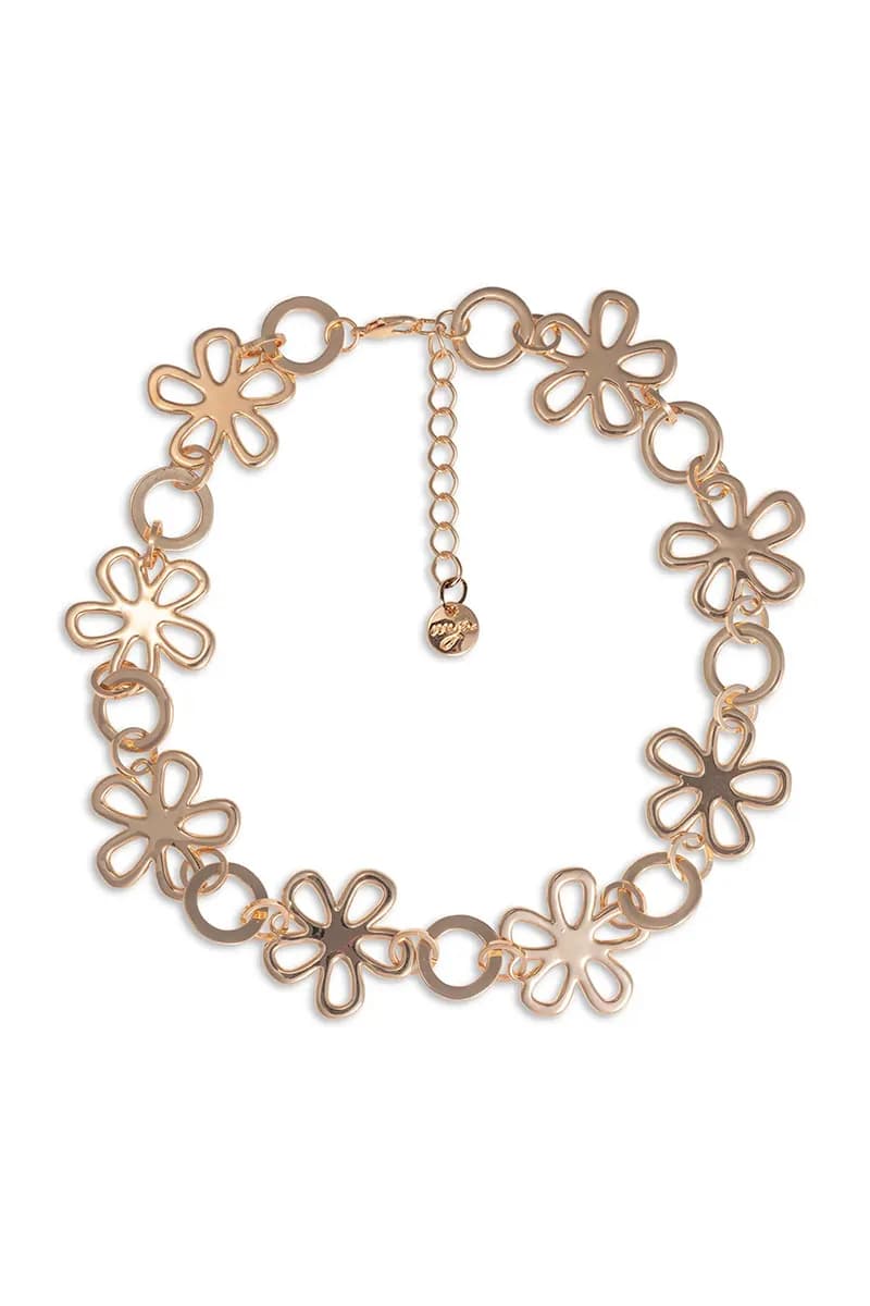 MYA ACCESSORIES | Collana girocollo a fiori in metallo - 2