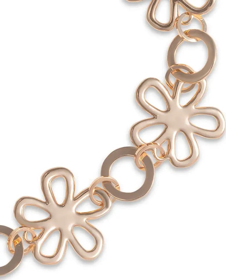 MYA ACCESSORIES | Collana girocollo a fiori in metallo - 3
