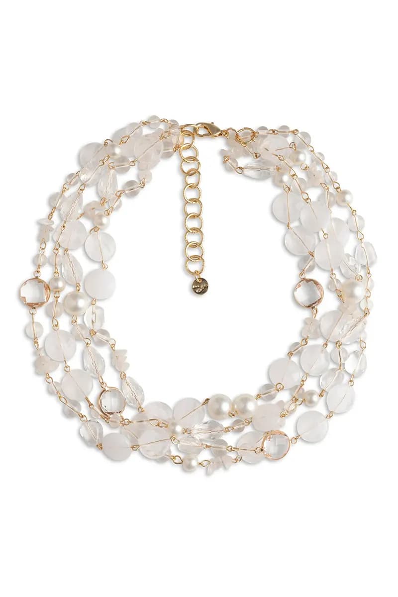 MYA ACCESSORIES | Collana multifilo vetro acrilico - 2