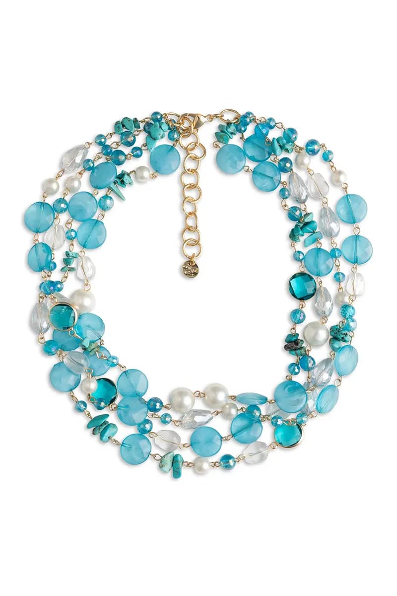 MYA ACCESSORIES | Collana multifilo vetro acrilico - 2