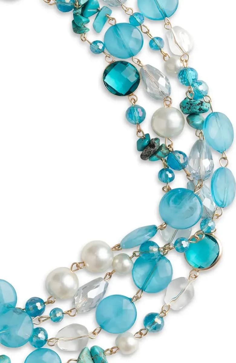 MYA ACCESSORIES | Collana multifilo vetro acrilico - 3
