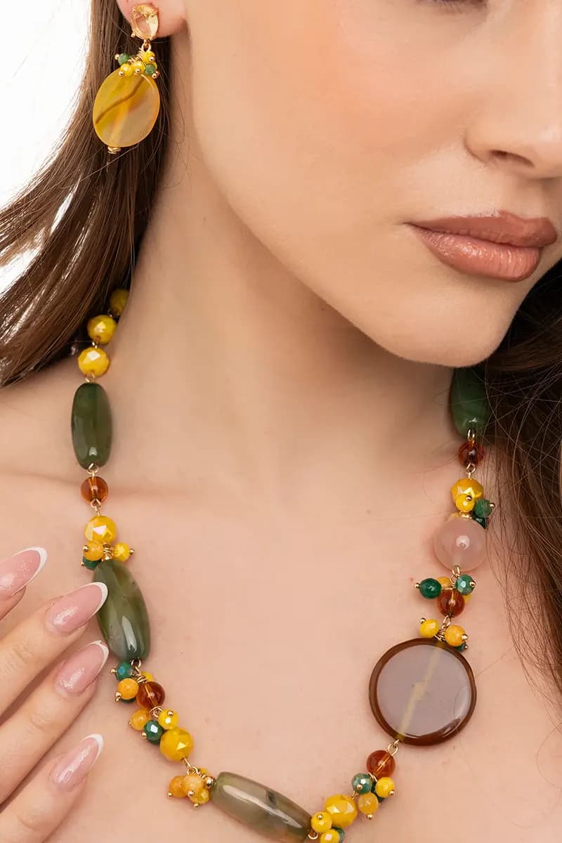 MYA ACCESSORIES | Collana girocollo con pietre dure - 4