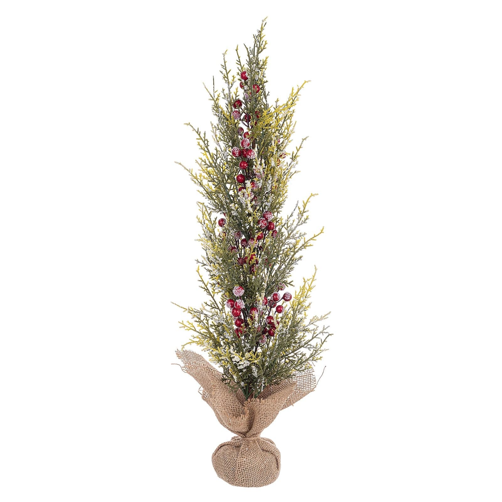 Albero di Natale "Pino Jaxon" con bacche rosse 70 cm decorazione natalizia - 2
