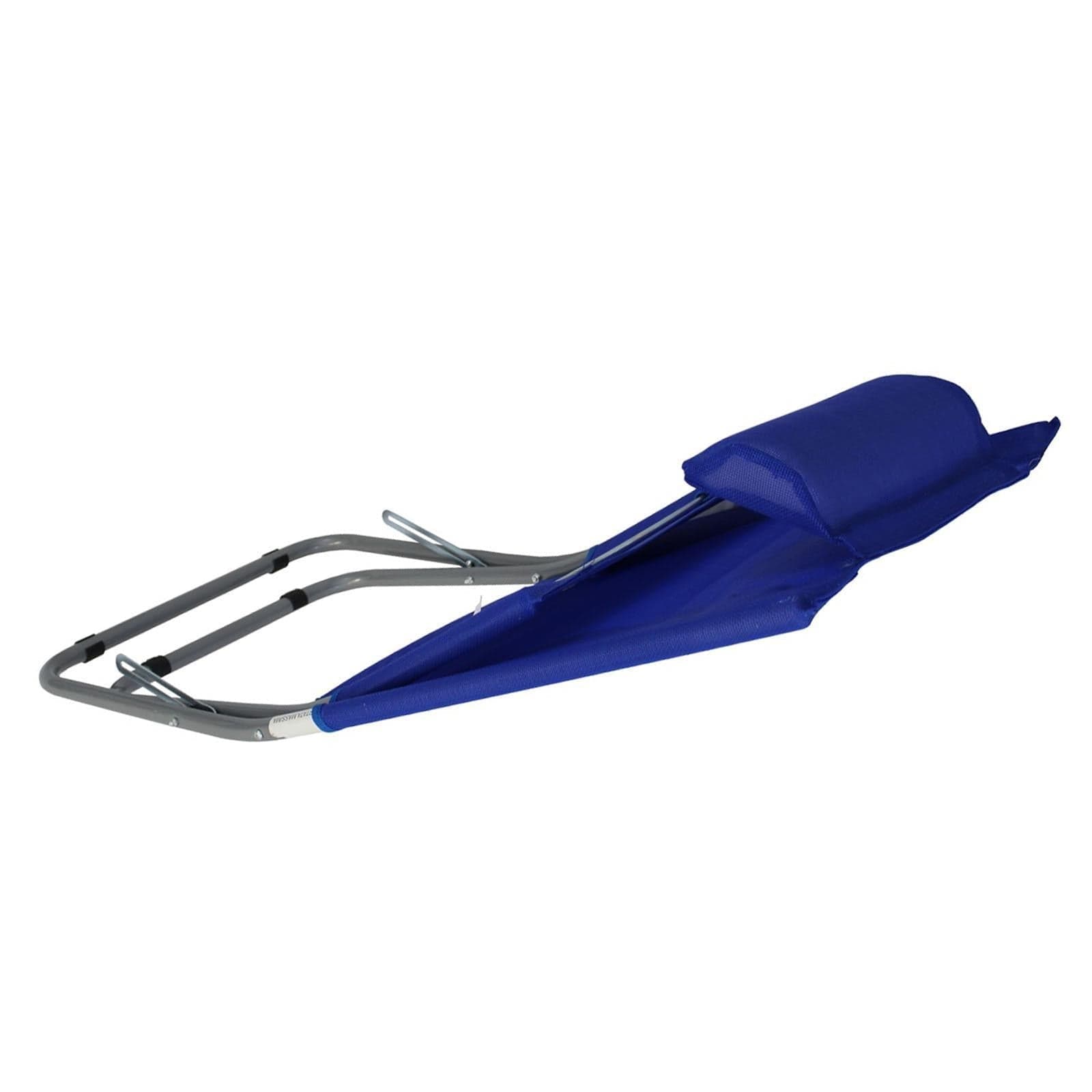 Sedia "Alta steel" in texilene spiaggina da mare pieghevole blu struttura in metallo - 2