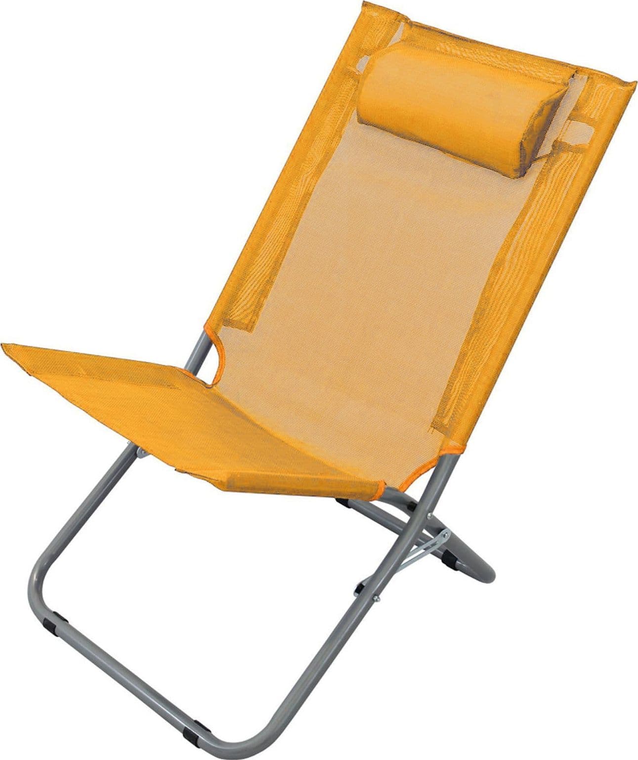 Sedia "Alta steel" in texilene spiaggina da mare pieghevole blu struttura in metallo - 5