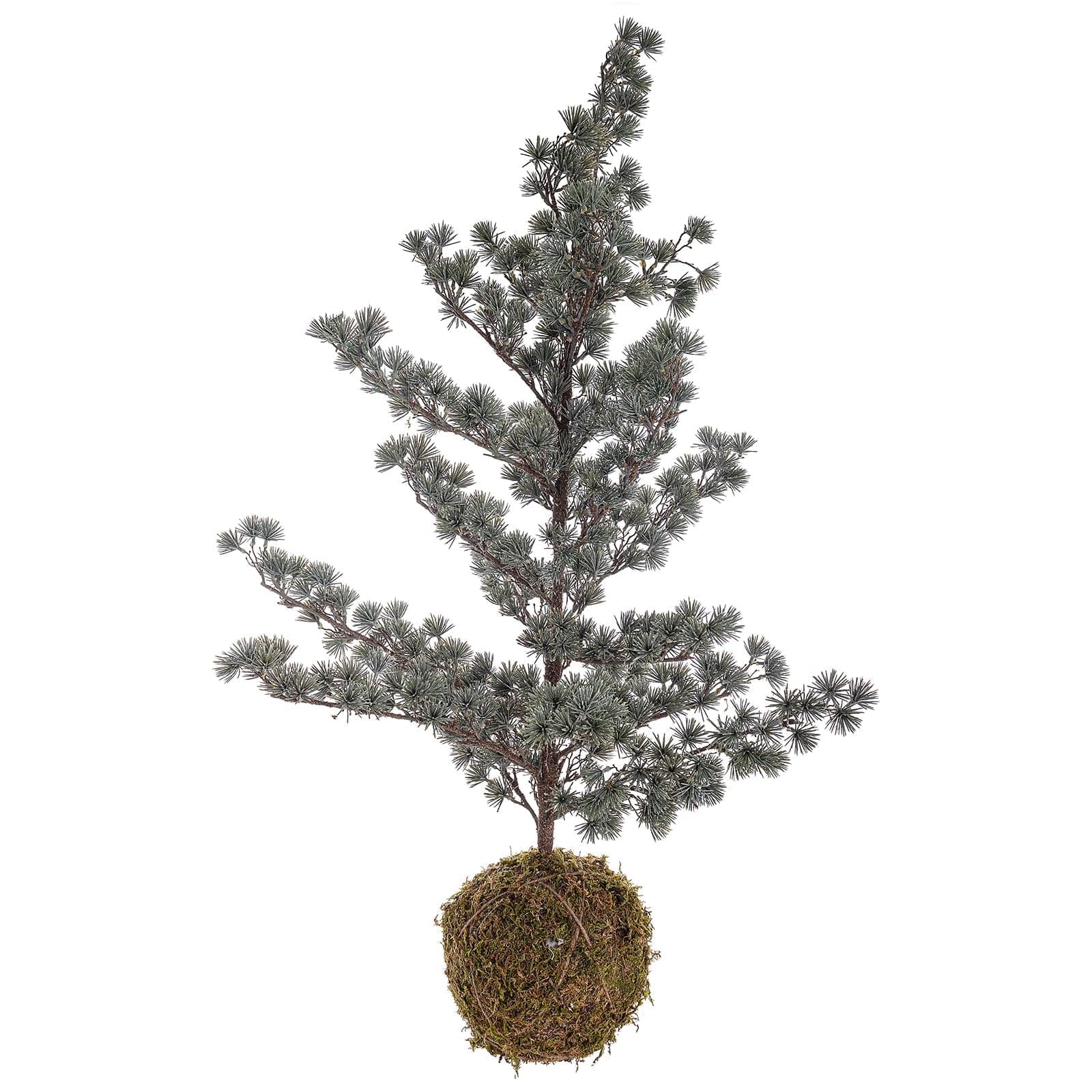Pino di Natale "Kokedama" ghiacciato decorazione natalizia h 115 cm - 3