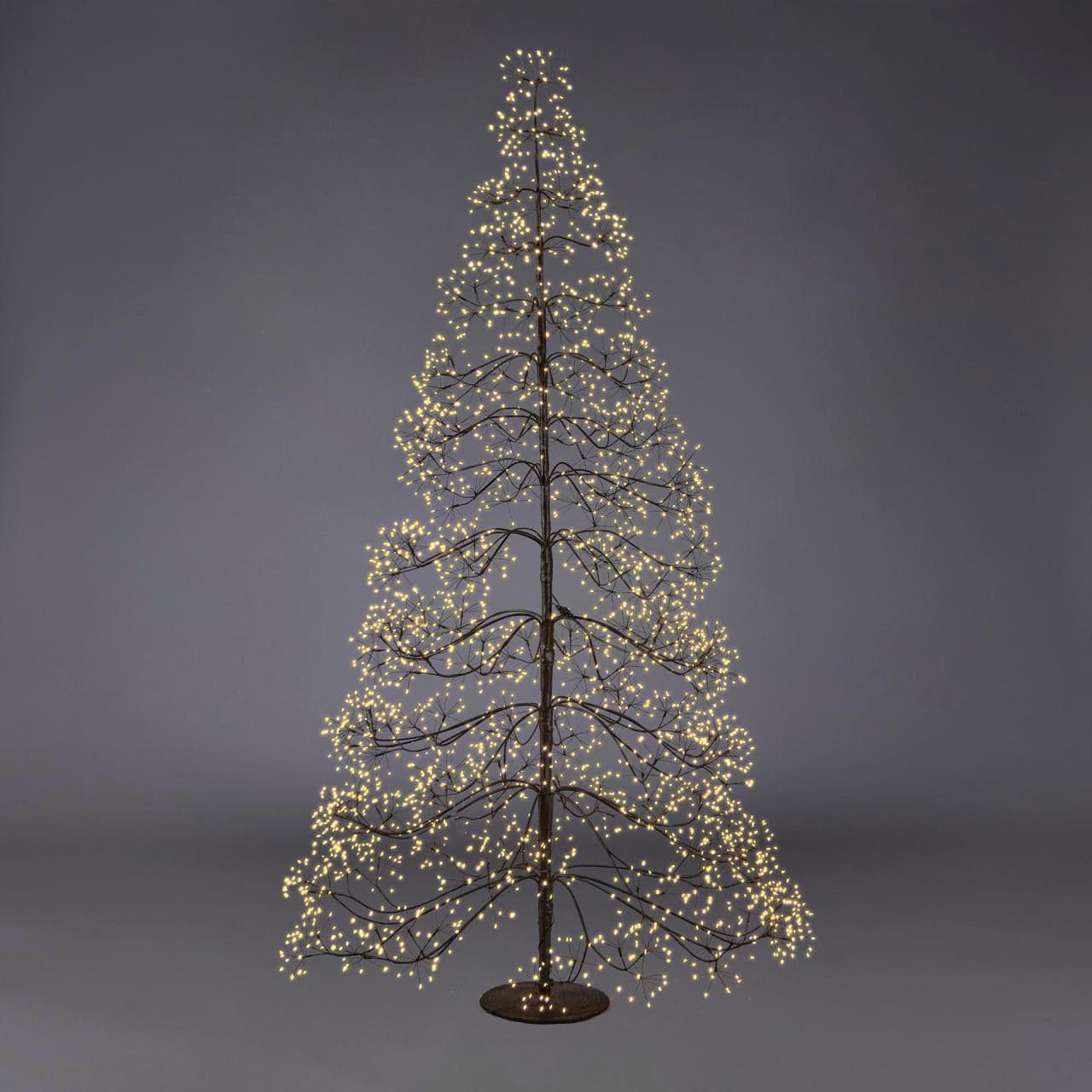 Albero di Natale Faggio con LED luminosi a luce calda decorazione natalizia - 22
