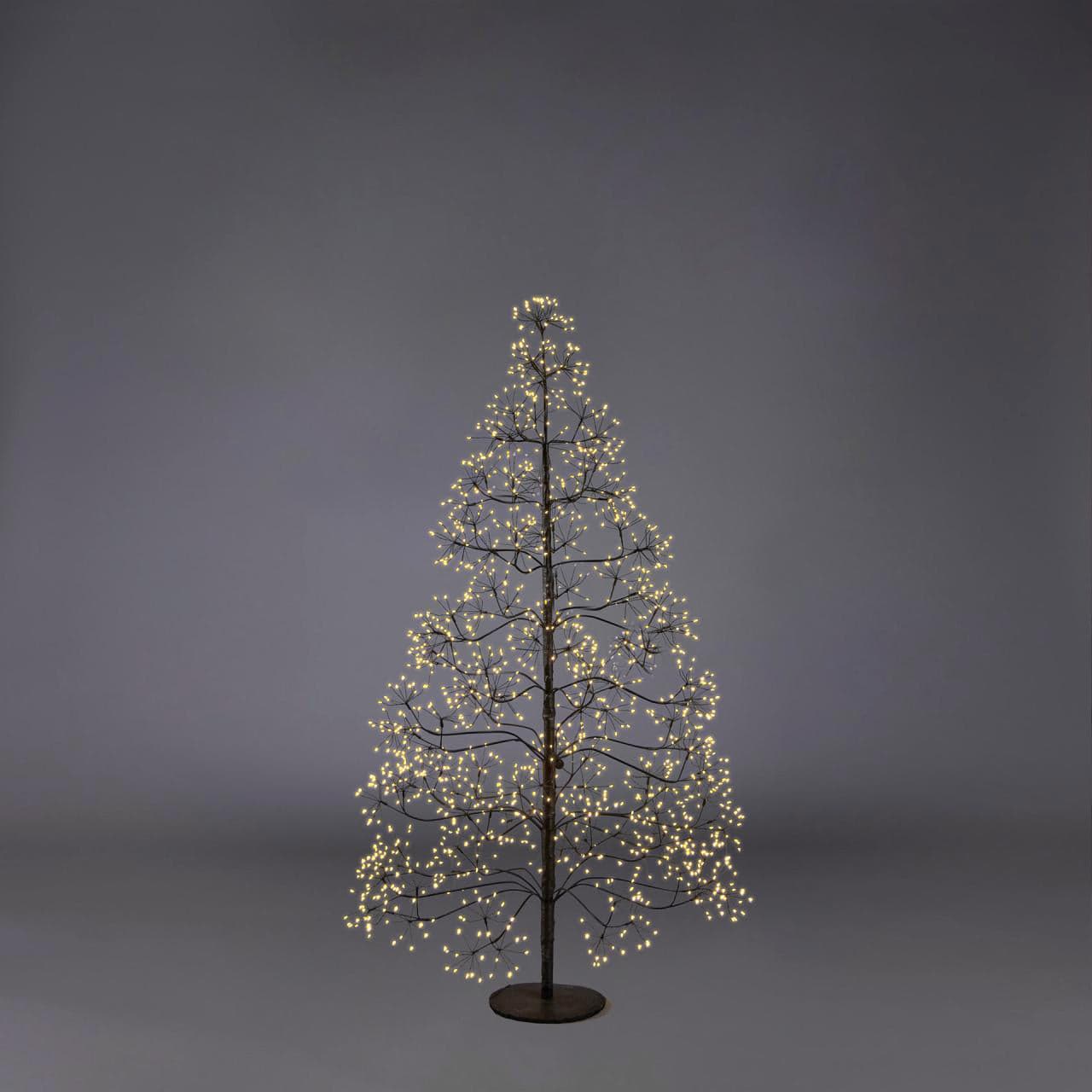 Albero di Natale Faggio con LED luminosi a luce calda decorazione natalizia - 20