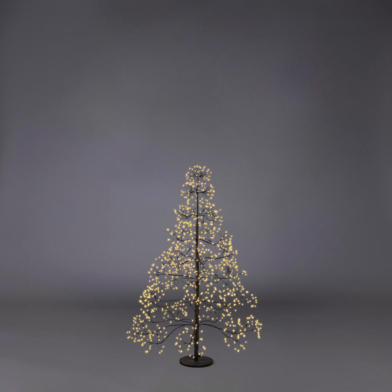 Albero di Natale Faggio con LED luminosi a luce calda decorazione natalizia - 19