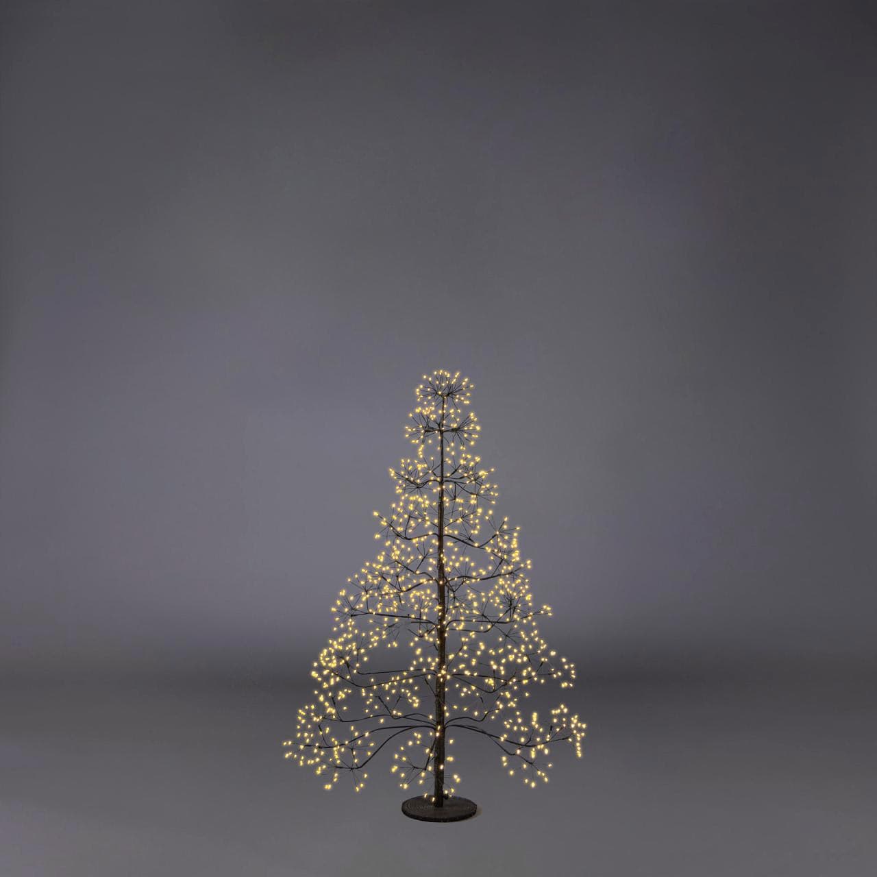 Albero di Natale Faggio con LED luminosi a luce calda decorazione natalizia - 11