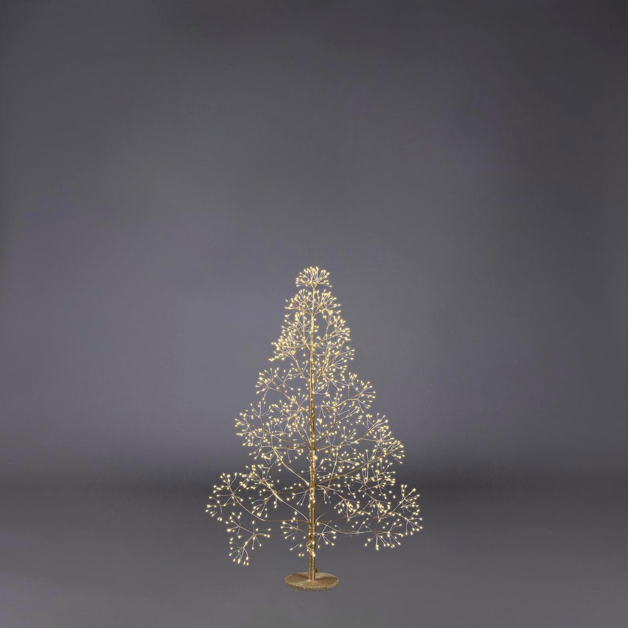 Albero di Natale Faggio con LED luminosi a luce calda decorazione natalizia - 12