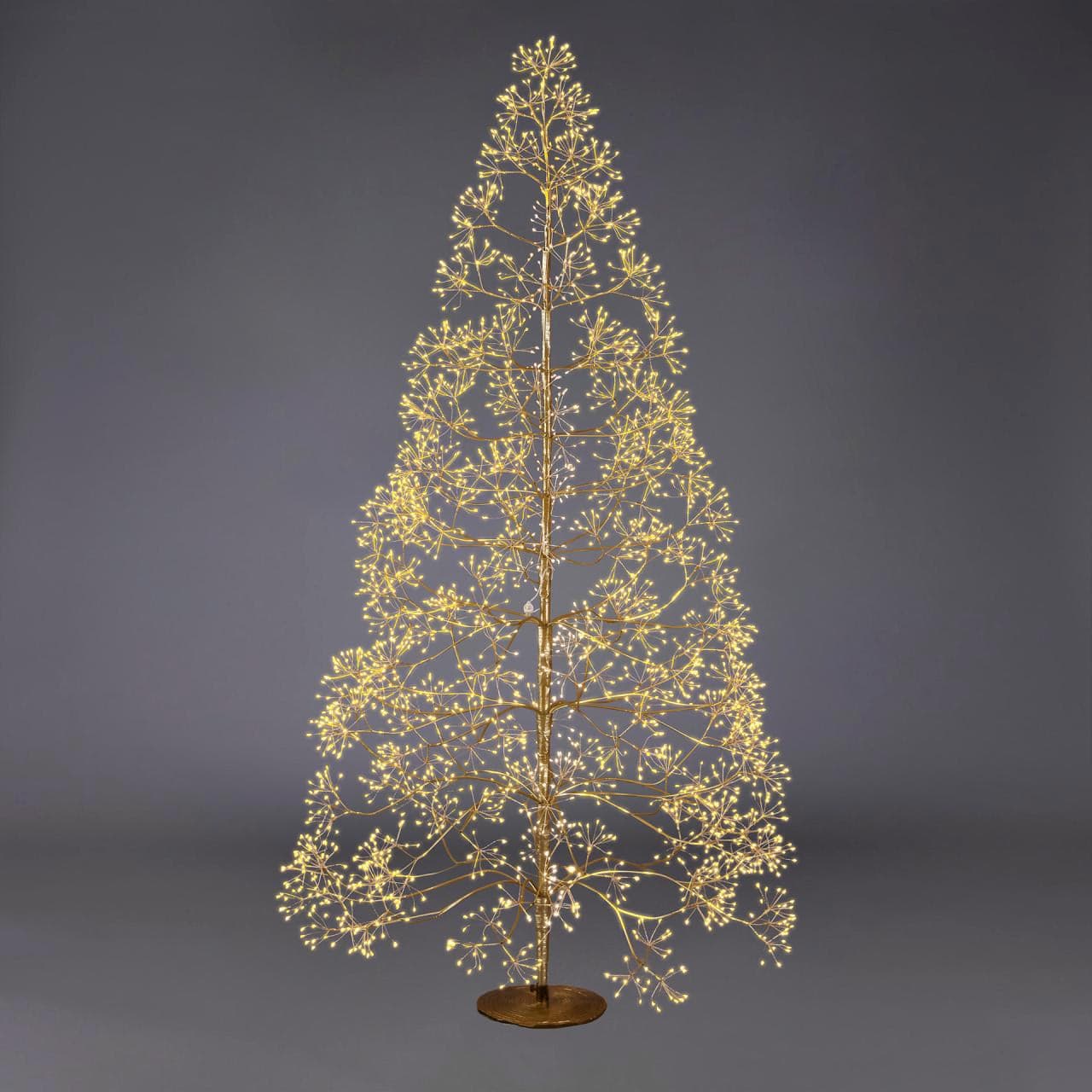 Albero di Natale Faggio con LED luminosi a luce calda decorazione natalizia - 6