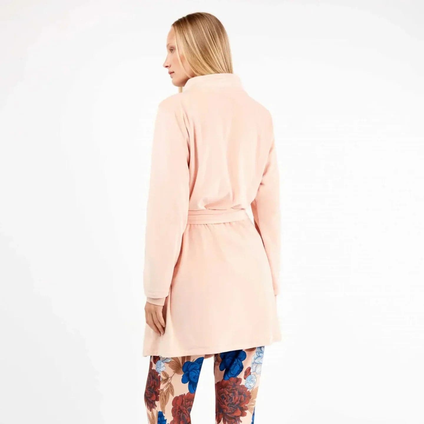 Vestaglia Donna Gisela 2/20303U – Cappotto in Pile Elasticizzato con Bottoni - 6