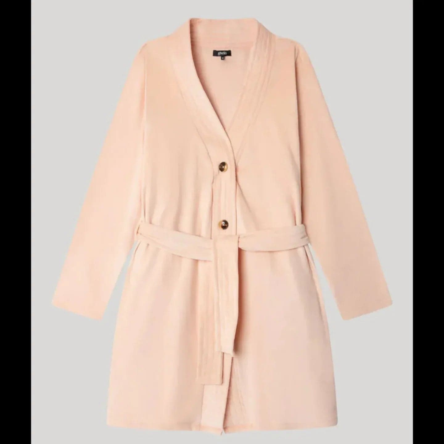 Vestaglia Donna Gisela 2/20303U – Cappotto in Pile Elasticizzato con Bottoni - 4