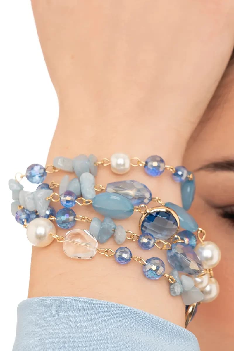 MYA ACCESSORIES | Bracciale multilinee vetro acrilico - 3