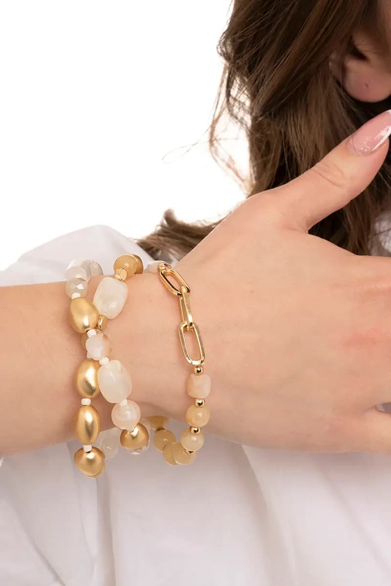 MYA ACCESSORIES | Bracciale elastico a tre linee - 3