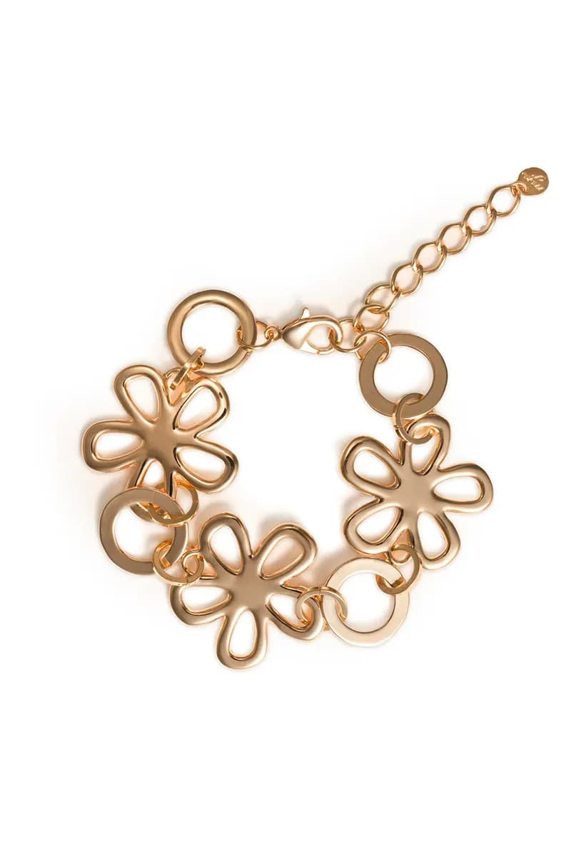 MYA ACCESSORIES | Bracciale a fiori in metallo - 2