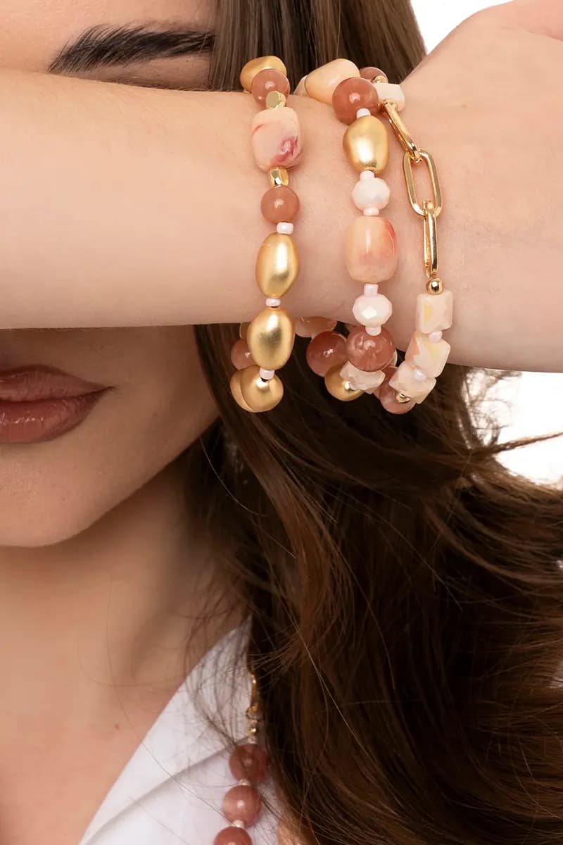 MYA ACCESSORIES | Bracciale elastico a tre linee - 3