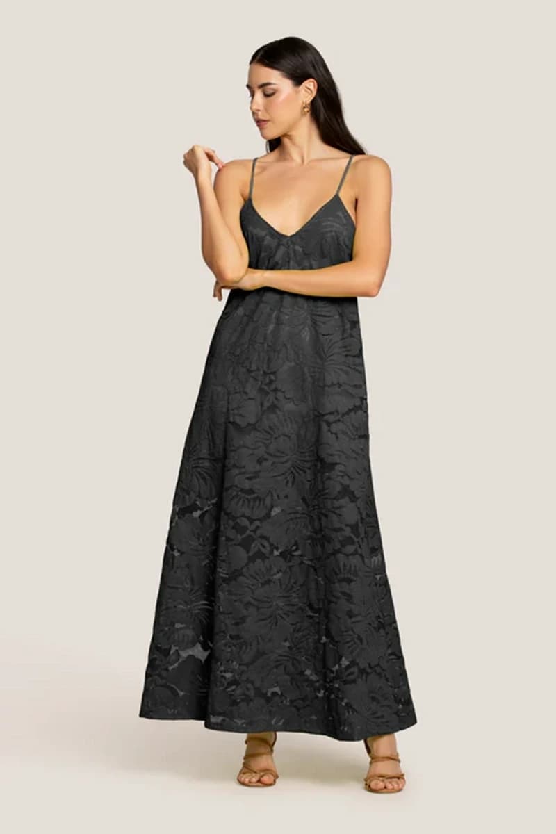 4GIVENESS | Abito lungo incrocio schiena Blossom Lace - 4