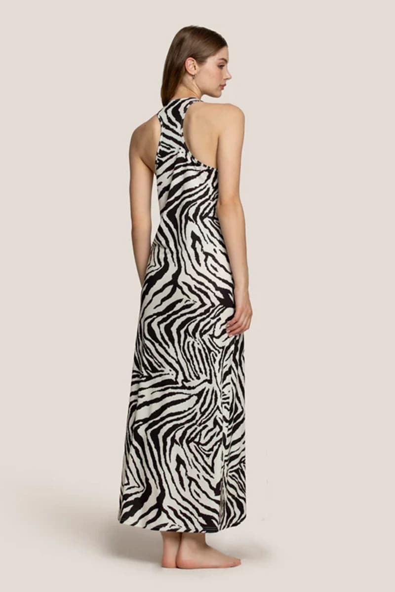 4GIVENESS | Abito lungo canotta Zebra Night - 2