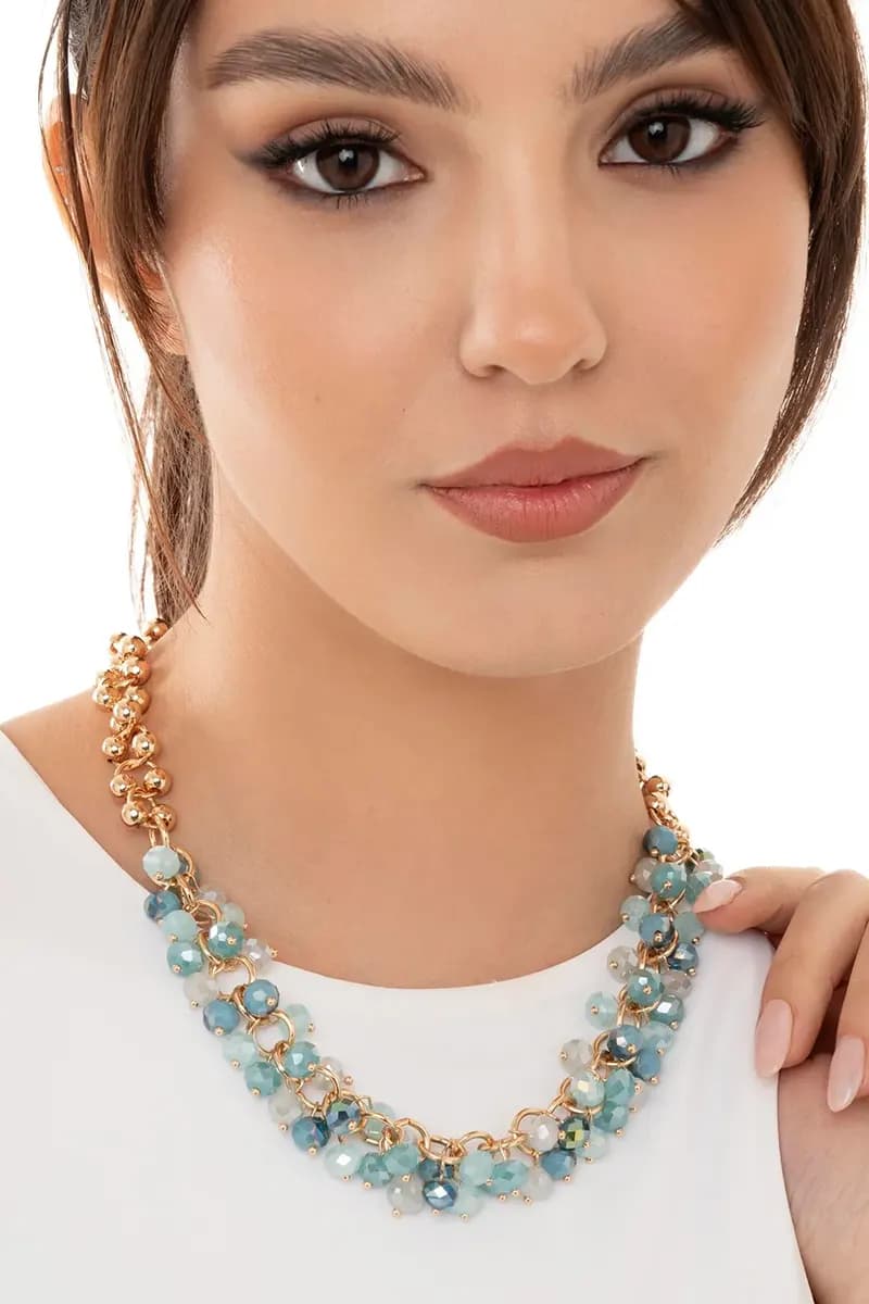 MYA ACCESSORIES | Collana girocollo con microcristalli - 4