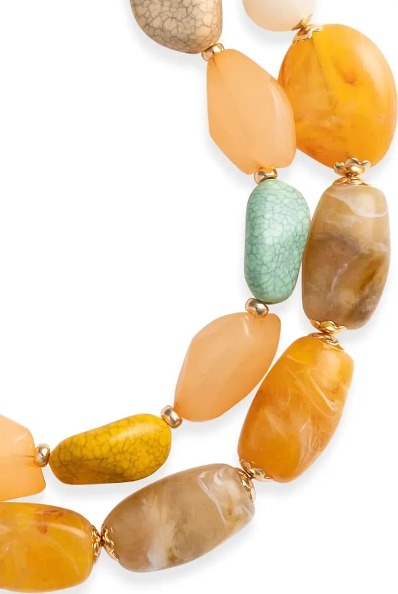 MYA ACCESSORIES | Collana a due linee con pietre - 3
