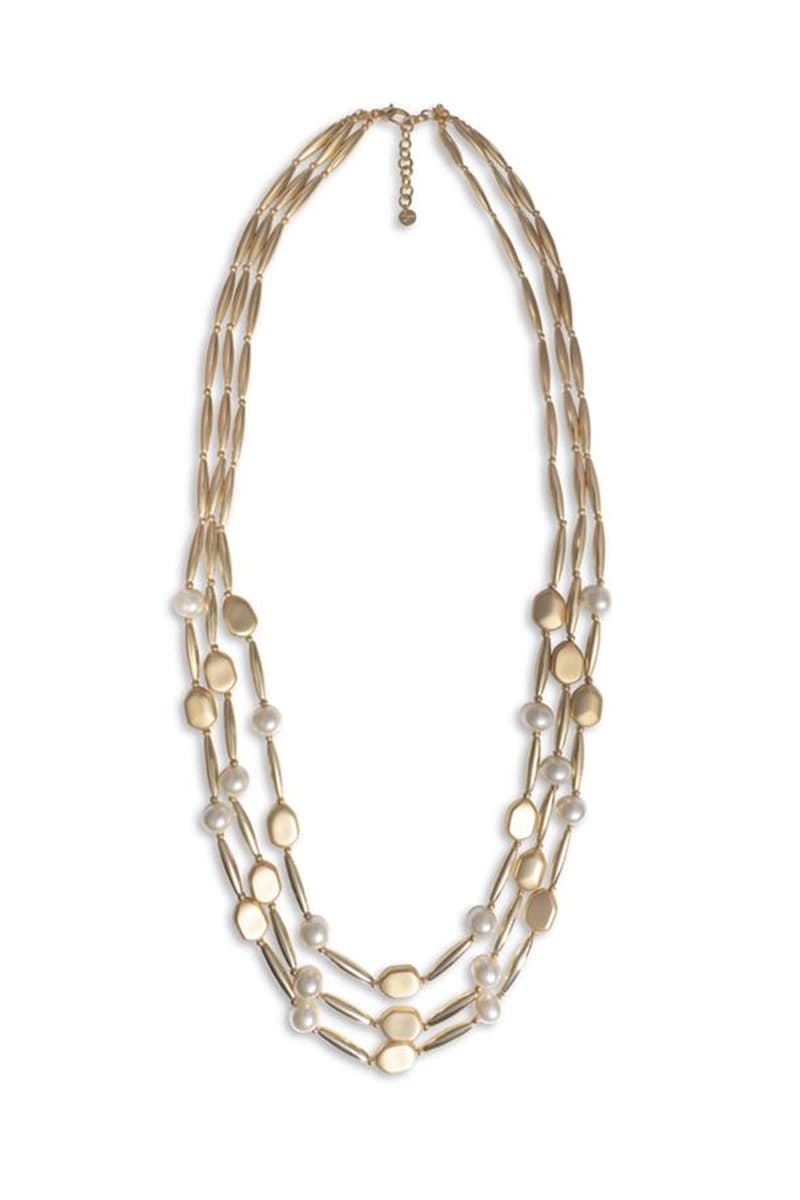 MYA ACCESSORIES | Collana acrilico oro con inserti - 3