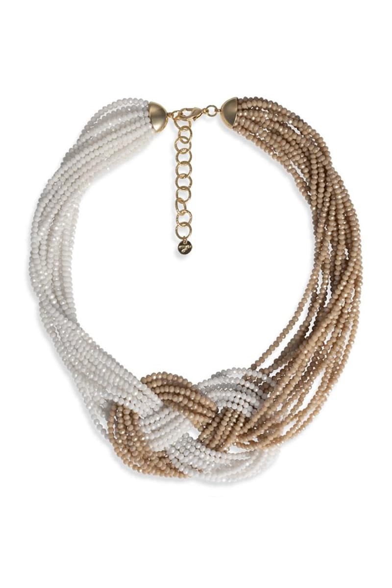 MYA ACCESSORIES | Collana multi filo con micro cristalli a nodo - 3