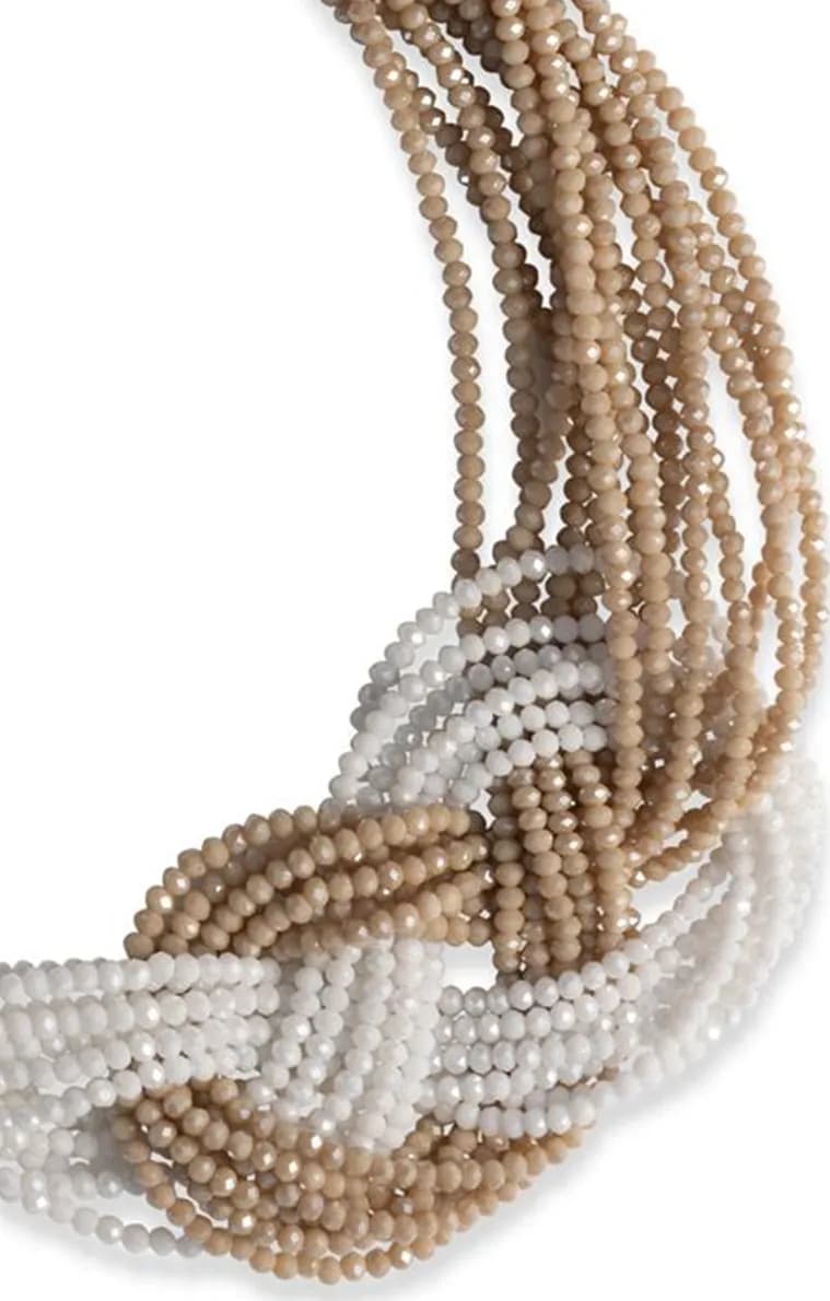 MYA ACCESSORIES | Collana multi filo con micro cristalli a nodo - 2