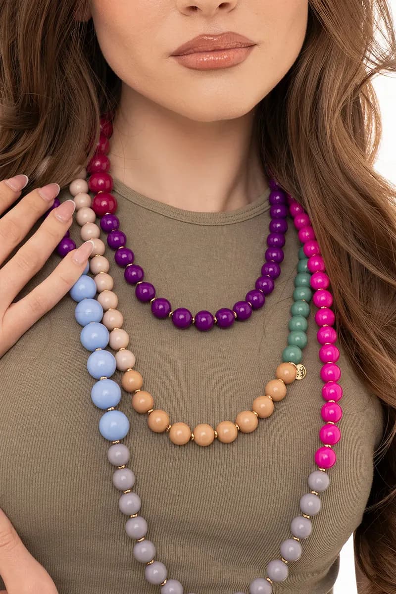 MYA ACCESSORIES | Collana sfere acrilico - 4