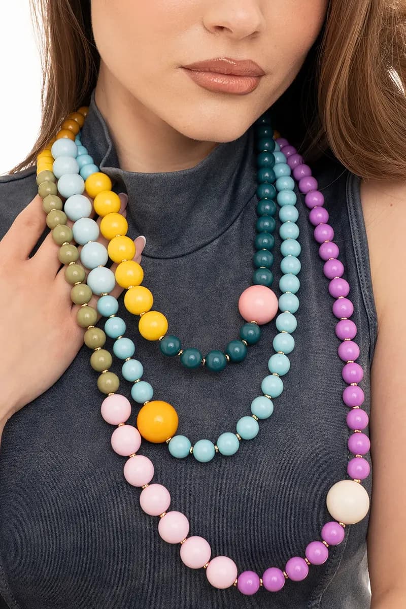 MYA ACCESSORIES | Collana sfere acrilico - 4