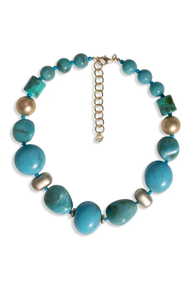 MYA ACCESSORIES | Collana girocollo con pietre irregolari - 2