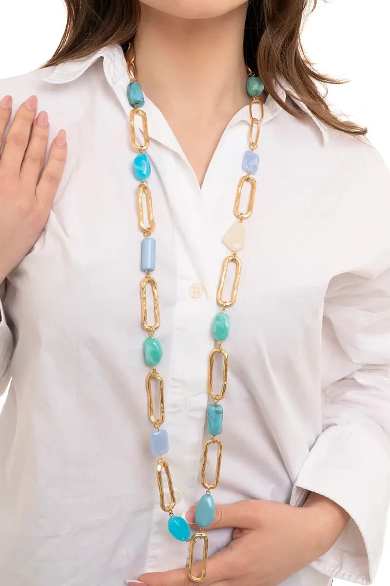 MYA ACCESSORIES | Collana lunga a catena satinata - 4