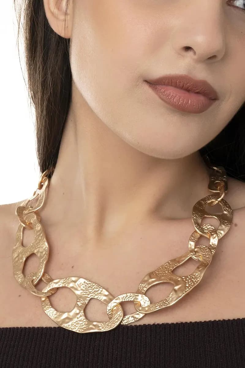 MYA ACCESSORIES | Collana satinata inserti - 4