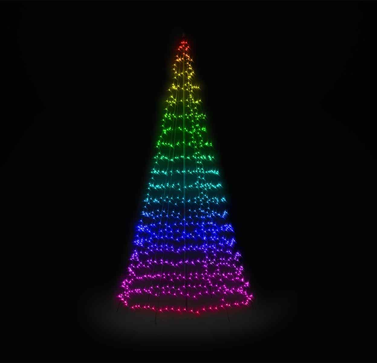 Albero a cono luminoso Twinkly Light Tree a led RGB decorazione natalizia - 8