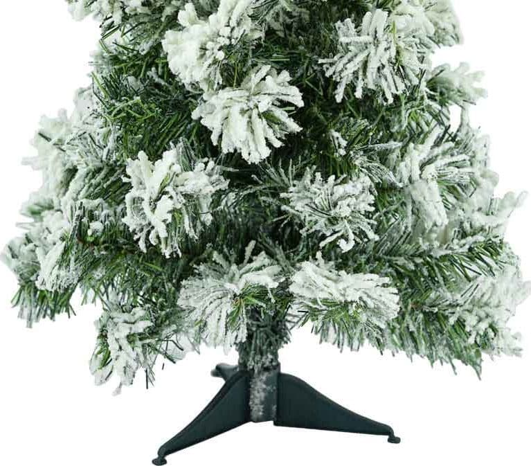 Alberello di natale pinetto innevato in PP effetto Aghi di Pino h 54 cm - 2