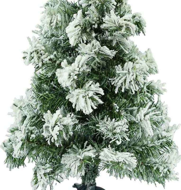 Alberello di natale pinetto innevato in PP effetto Aghi di Pino h 54 cm - 3