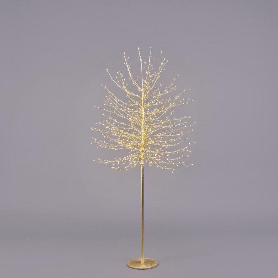 Albero luminoso "Faggio" tronco lungo rami a microled luce calda da interno ed esterno - 27