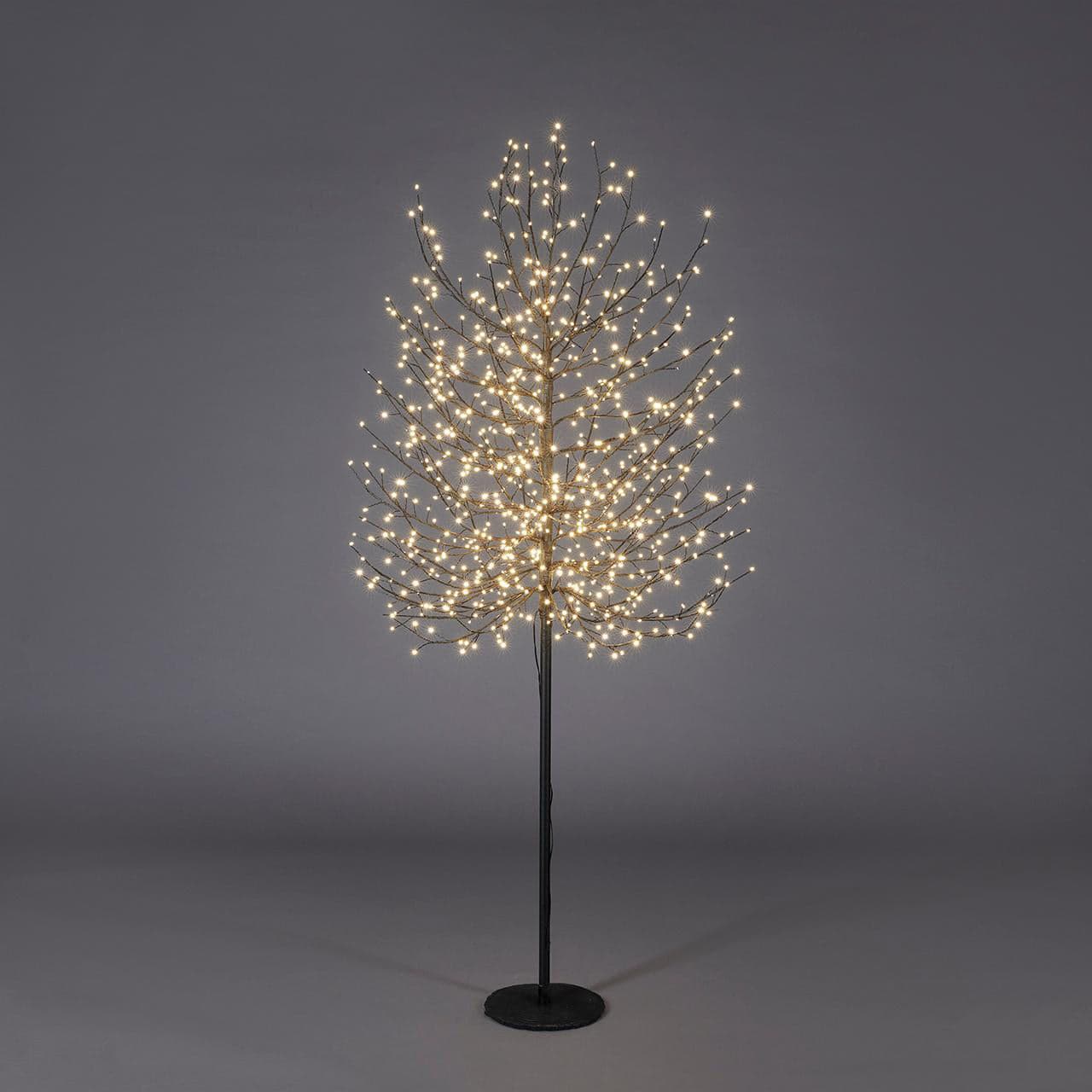 Albero luminoso "Faggio" tronco lungo rami a microled luce calda da interno ed esterno - 21