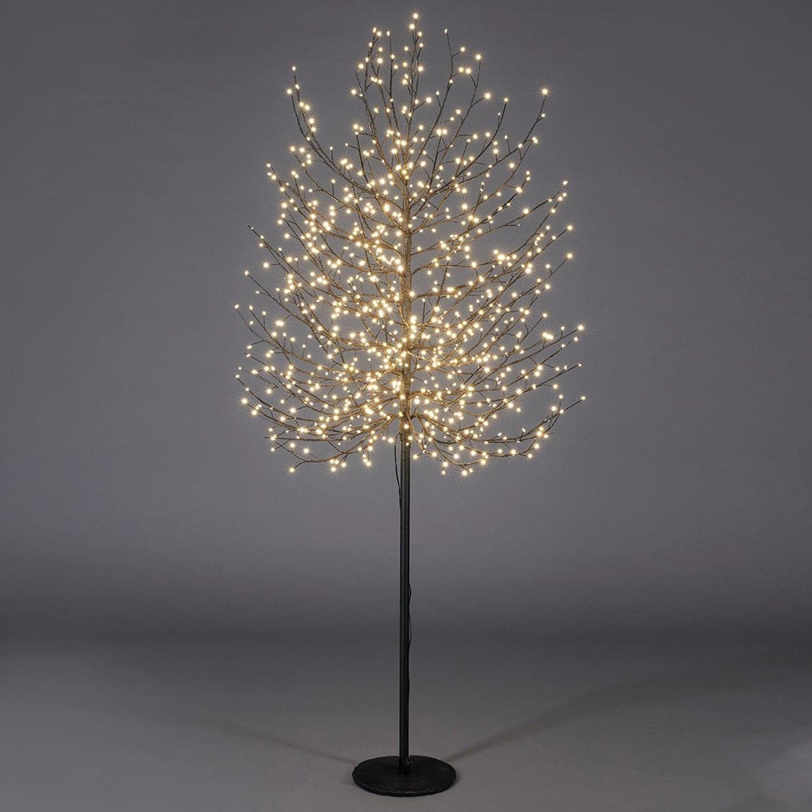Albero luminoso "Faggio" tronco lungo rami a microled luce calda da interno ed esterno - 8