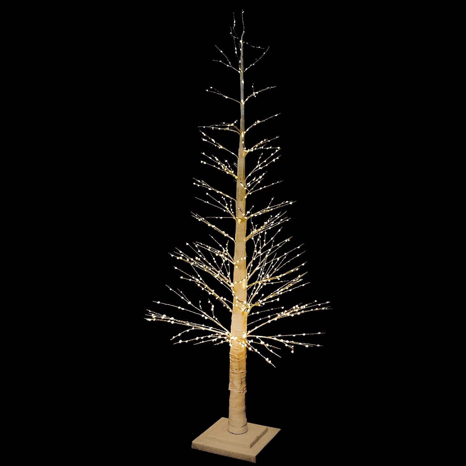 Albero di Natale luminoso con microled luce bianco caldo decorazione natalizia - 2