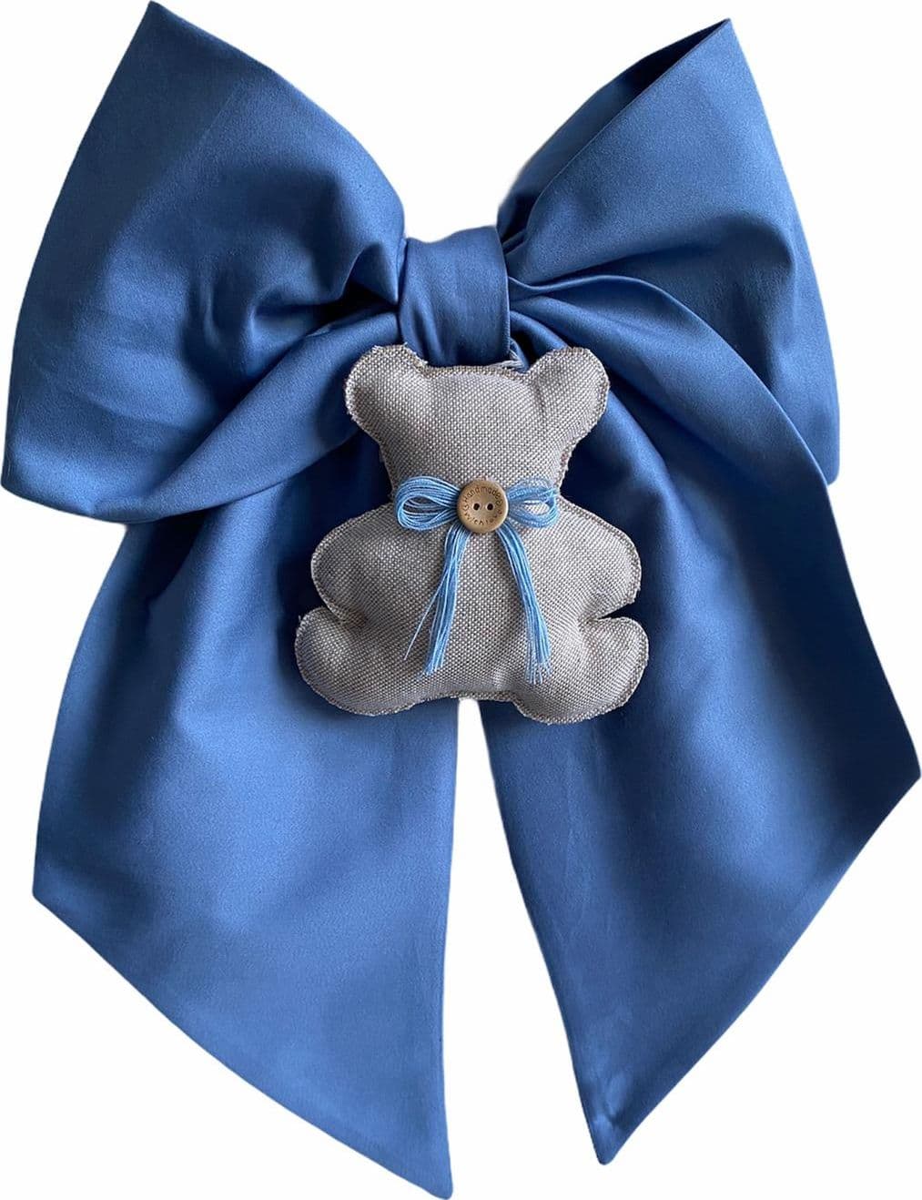 Fiocco nascita in cotone personalizzabile fatto a mano 35 x h 40 cm "Made in Italy" - 34
