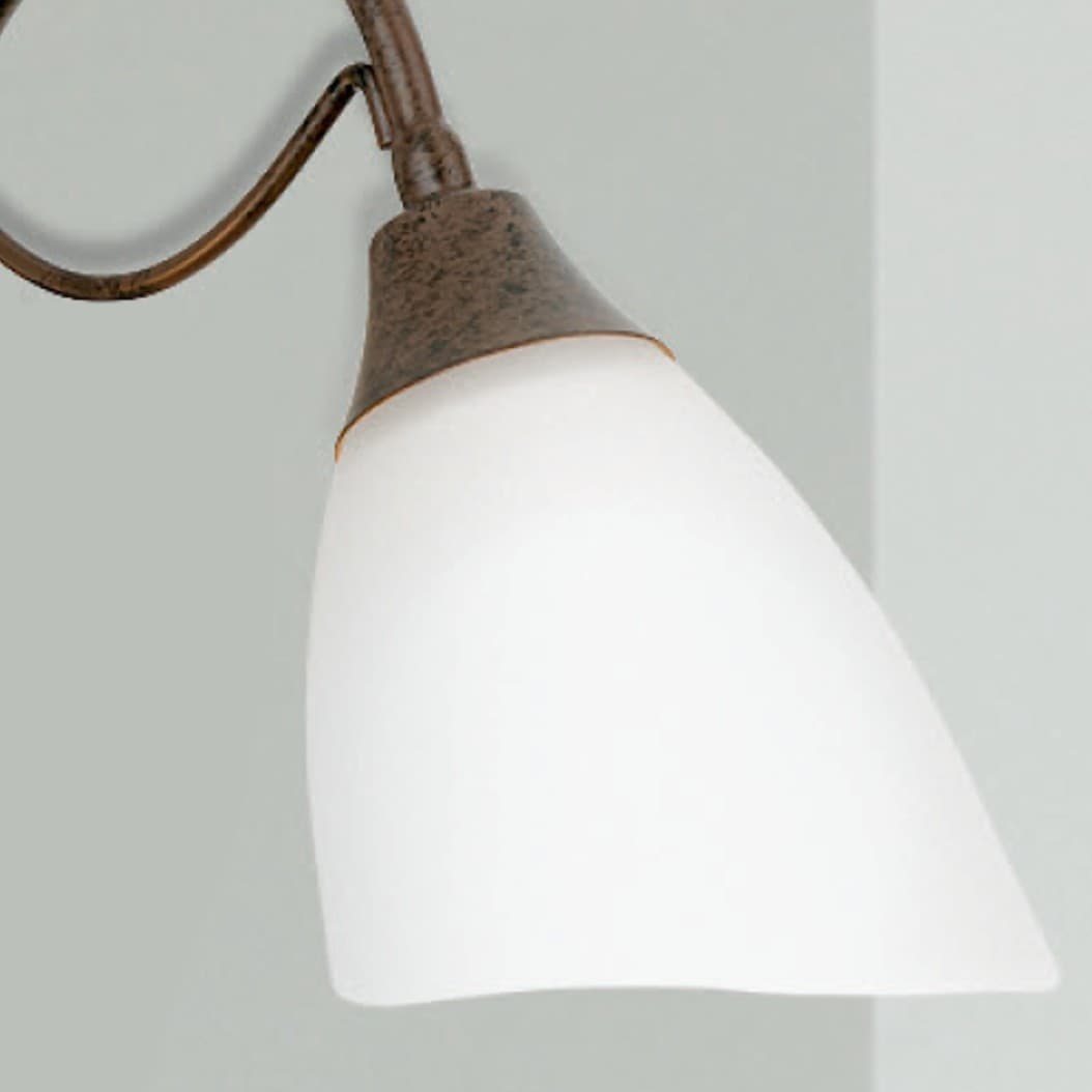 Abat-jour classica LAM 1780 1L E14 LED metallo vetro lampada tavolo - 3