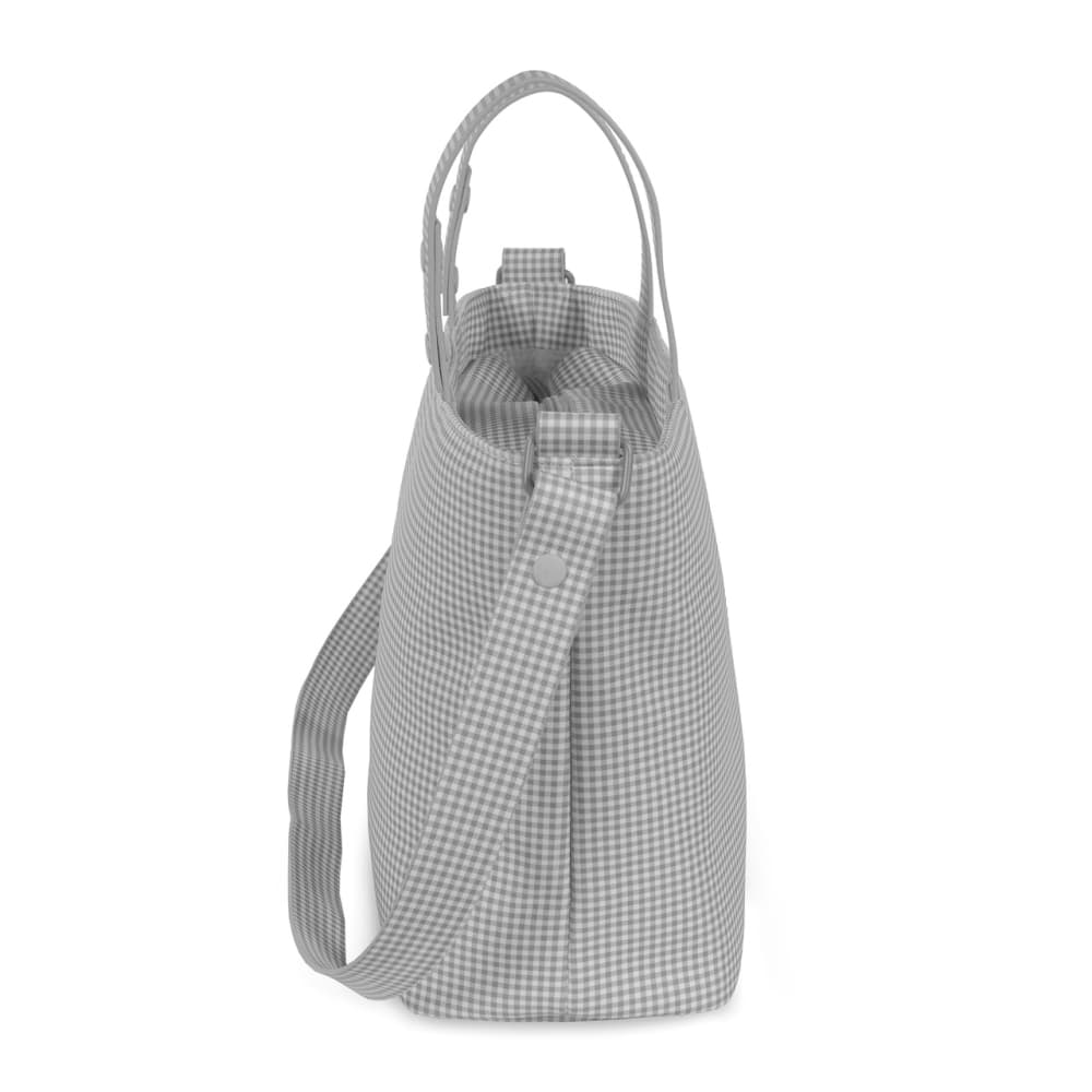 Borsa Crossbody Pasito a Pasito Piel Little Bloom Vichy Grigio - 4