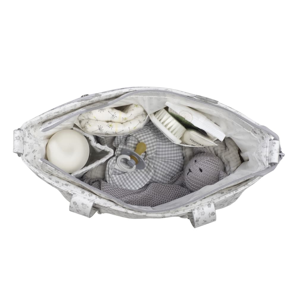 Borsa Crossbody Pasito a Pasito Piel Little Bloom Flor Grigio - 3
