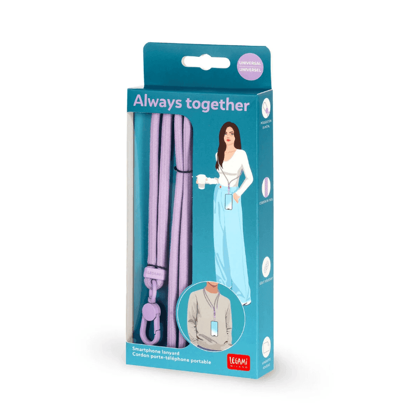 Legami - Cordino Porta Cellulare - Always Together N. Lillac (PHL0006) - 2