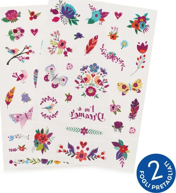 legami - Tatuaggi Temporanei - Tattoos Flowers (TTA0004) - 2